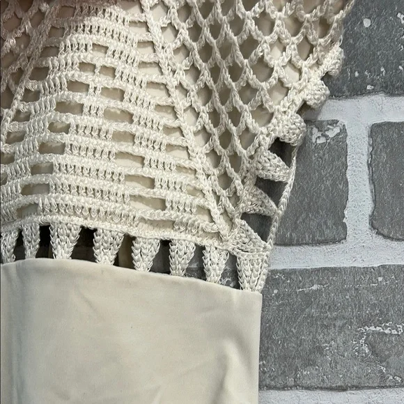 aerie Crochet One Piece Swimsuit Cute one piece swimsuits Boho Womens size Small - Picture 4 of 9